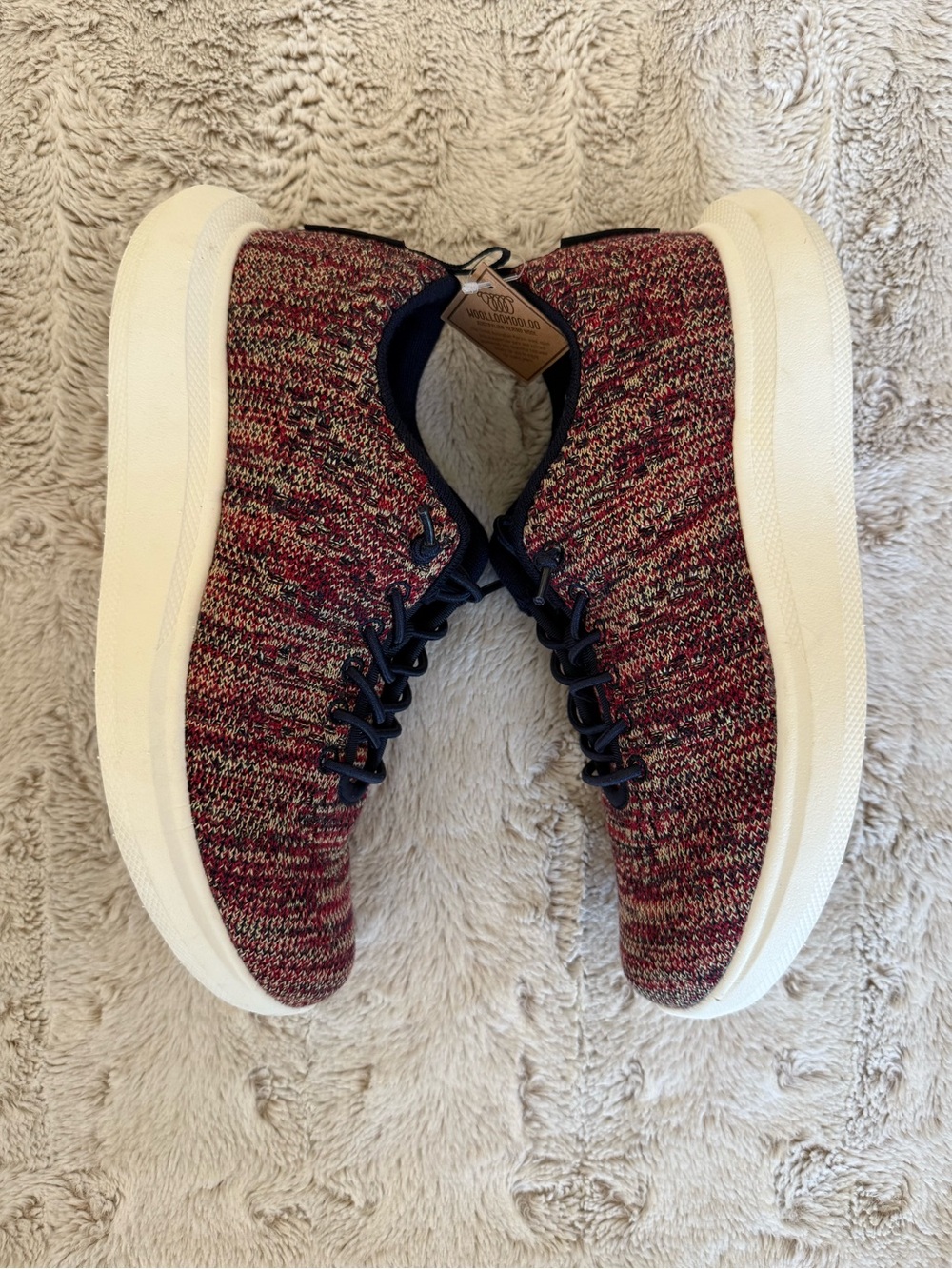 Woolloomooloo Coogee Multi Women’s Sneaker – Red Multi Merino Wool | No Box